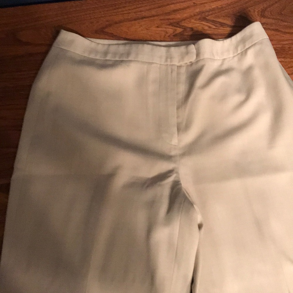 Ann Taylor Loft lightweight tan trousers